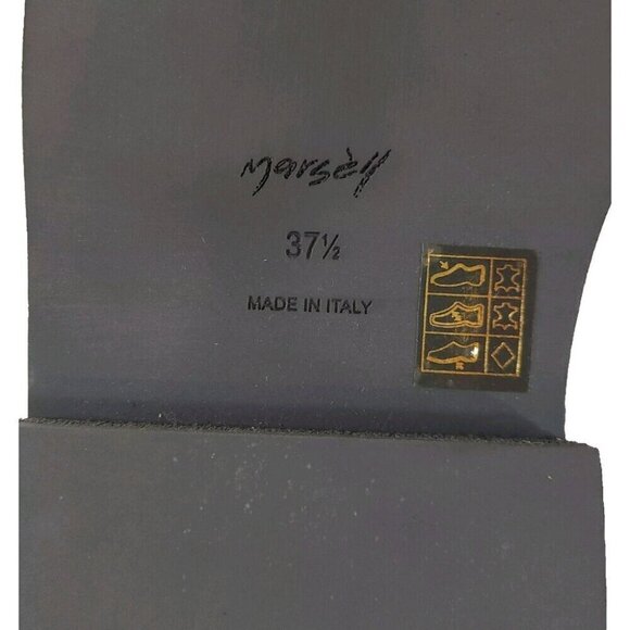 Marsell Zuccone Tronchetto Elast Chelsea Beatle Boots 37.5 7.5 Womens Gray New - Picture 8 of 15